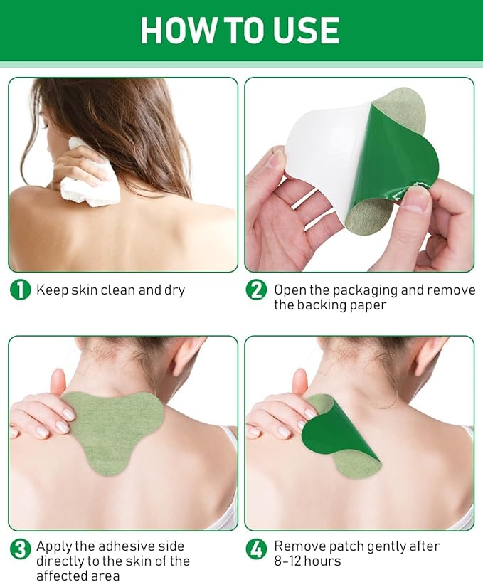 Herbal Neck Pain Relief Patches β Long Lasting Heating Therapy Patch for Neck ( Pack of 20 )