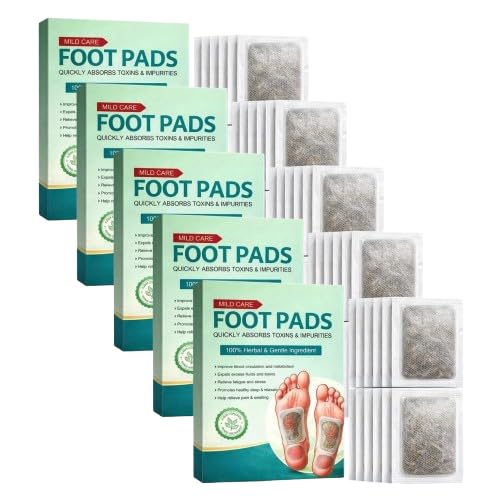 Herbal Foot patch (Pack of 50) Detox Foot Patch with Ginger Bamboo Vinegar Herbal Detox for Stress Relief Relaxation Night