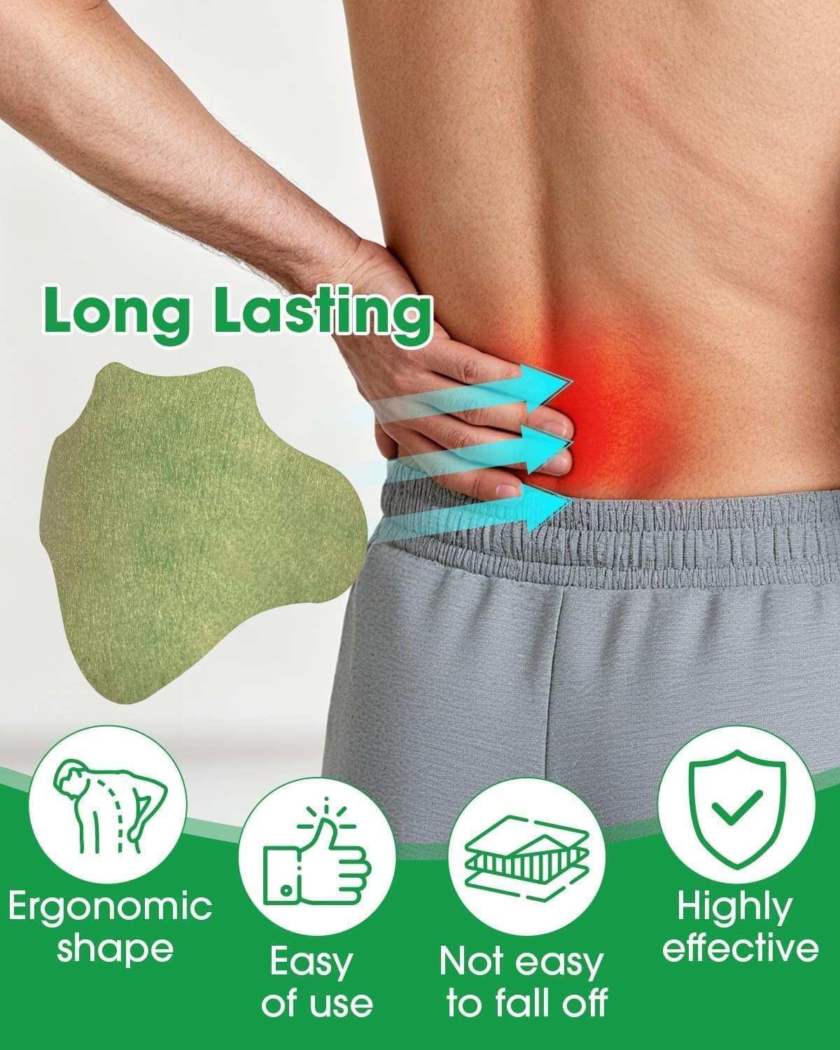 Herbal Back Pain Relief Patch – Long Lasting Heating Patch ( 20 PCS )