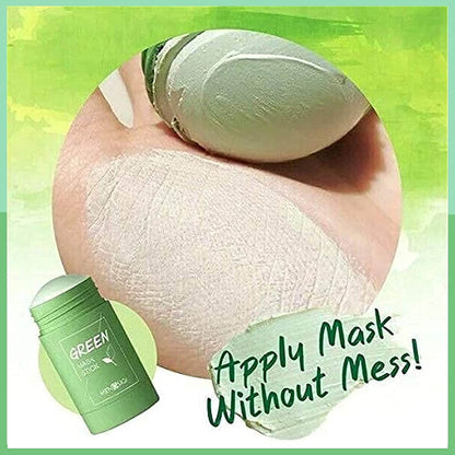 Green Tea Mud Mask Deep Cleaning Oil Control Moisturizing Hydrating Skin Rotating Cream Mask Stick Mud Clay Mask (40 g)