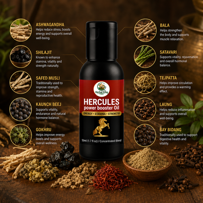 Herbal King HERCULES Power Booster Oil - 50ml