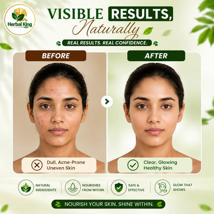 Herbal King Skin Glow Pro Effervescent Tablets for Men & Women